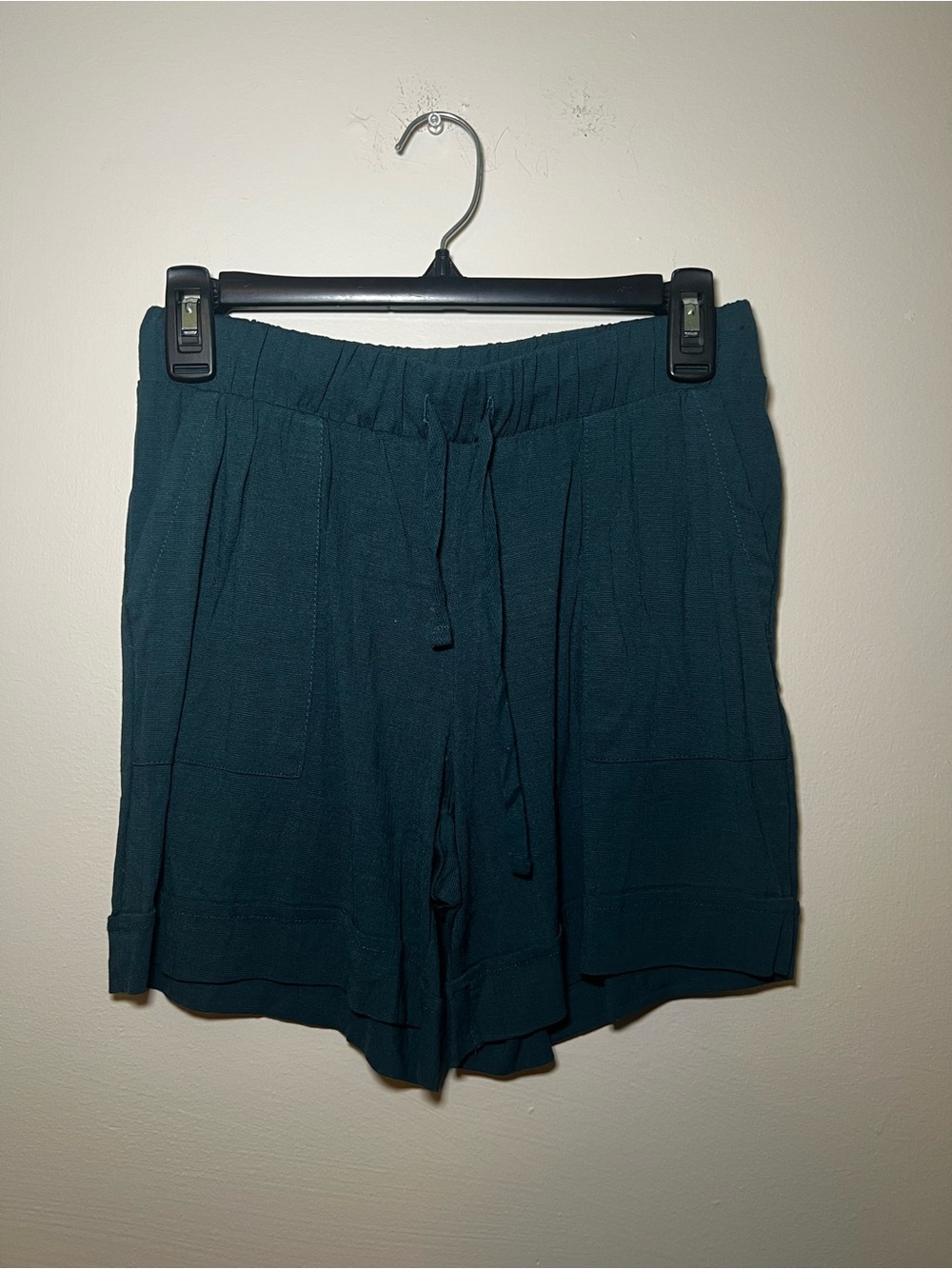 LuLaRoe Jessica High-Waist Drawstring Shorts - Teal